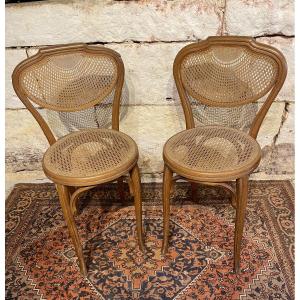 Pair Of Art Nouveau Kohn Chairs