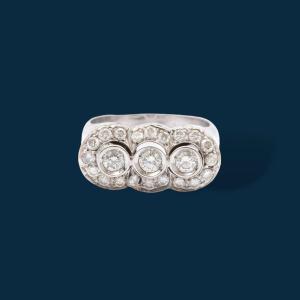 Trilogy White Gold And Diamond Ring