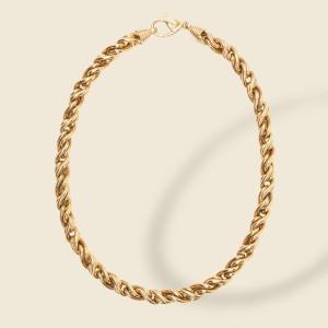 Oj Perrin Yellow Gold Precious Lace Necklace