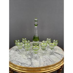 Crystal Liqueur Service 11 Glasses And 1 Carafe 