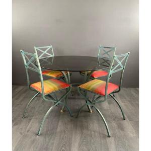 Table And Chair Set “villa D’este” Collection By Pierre Vandel, 1970s