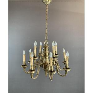 Bronze Chandelier Early 20th Century