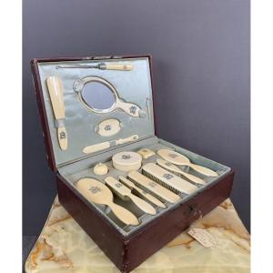Bone Toiletry Box, 19th Century