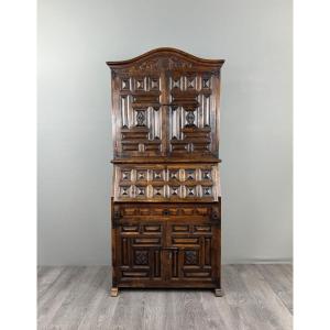 Carved Wooden Writing Desk, Neo-renaissance Style, Late 19th Century