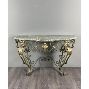 Wrought Iron Wall Console, 20th Century