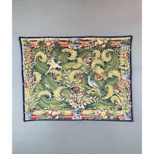 Decorative Tapestry "aristolochia Leaves", 20th Century