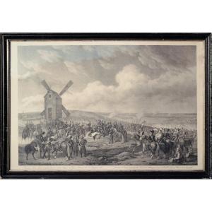 Battle Of Grossbeeren Large Swedish Lithograph 19th Century Napoleon II Wars
