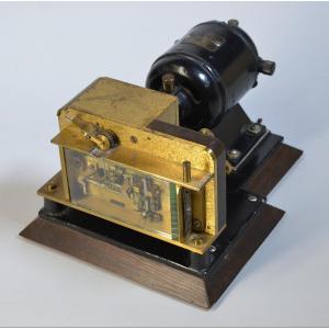 Antique Danish Snts Morse Telegraph Register Wheatstone Transmitter With Motor