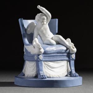 Manufacture Royale De Sèvres - “l'amour à La Dentelle”, Rare Wedgwood-style Biscuit