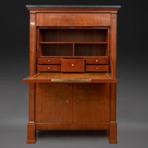Jean Antoine Bruns - Mahogany Princely Secretary Desk - Delivered To Chantilly In 1816