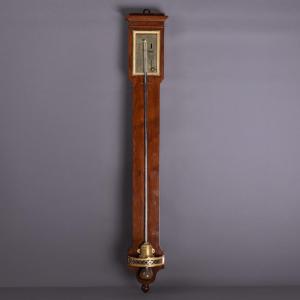 Haring At The Palais Royal - Luxurious Mercury Barometer - Mahogany And Gilt Bronze - Restorati