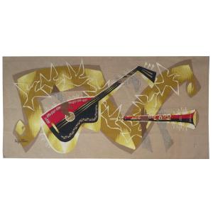 Louis-marie Jullien - Sarabande - Aubusson Tapestry