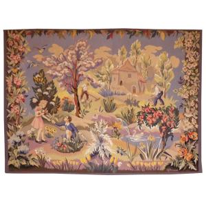 Georges Rougier - Pastoral Idyll - Aubusson Tapestry