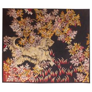 Jean Lurçat - The Green Dog - Aubusson Tapestry