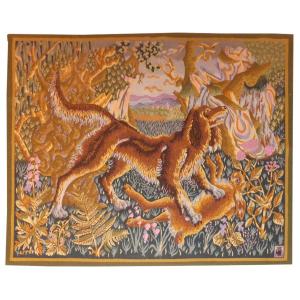 René Perrot - The Death Of The Hare - Aubusson Tapestry