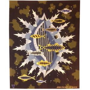 Jean Picart Le Doux - The Starry Shell - Aubusson Tapestry