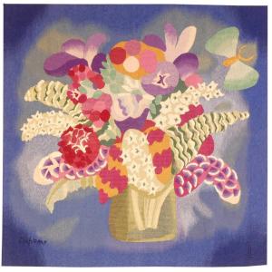 Jacqueline Duhême - Butterfly Bouquet - Aubusson Tapestry