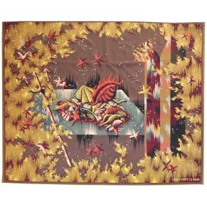 Jean Picart Le Doux - Neptune's Trident - Aubusson Tapestry