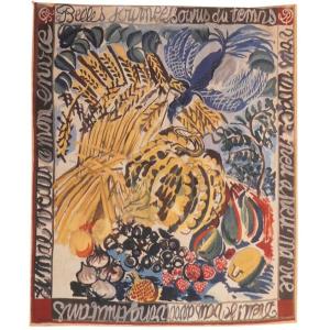 After Raoul Dufy - The Blue Bird - Aubusson Tapestry