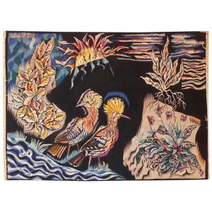 François Faureau - Birds - Aubusson Tapestry