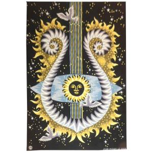 Jean Picart Le Doux - Sun-lyre - Aubusson Tapestry