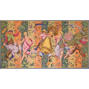 Paul Vera - Winter, You Are Nothing But A Villain - Aubusson Tapestry