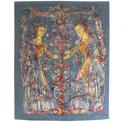 Jean Carzou - The Jumelles - Tapestry
