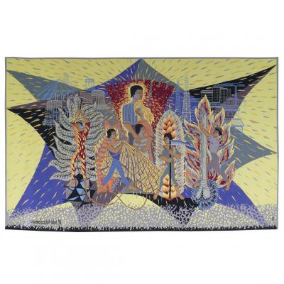 Simone Brachet-labat - Allegory Of Crafts - Aubusson Tapestry