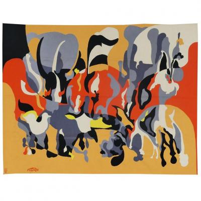 François Farvèze - Composition - Aubusson Tapestry
