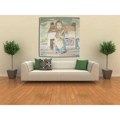 Léonard Foujita - Fillette - Tapestry