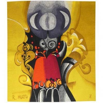 Raymond Hurtu - Scarecrow De Lunes - Aubusson Tapestry