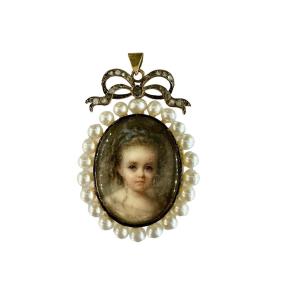 Cecile Villeneuve: Portrait Of Yolande De Luynes At The Age Of 2