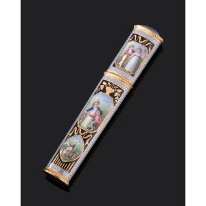 Gold And Enamel Case From The Late 18th Century