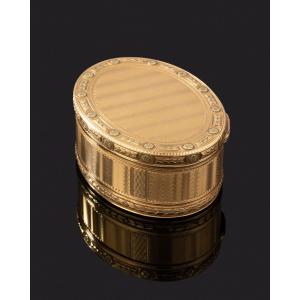 Gold Snuffbox By Jean Joseph Barrière, Louis XVI Period