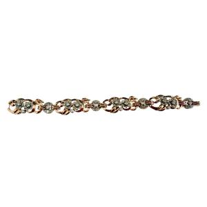 Gold, Platinum And Diamond Bracelet