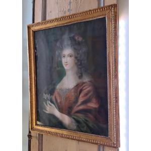 Pastel Portrait Of A Lady Of Quality, Late 18th Century