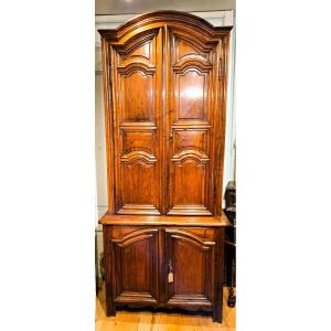 18th Century Parisian Two-part Walnut Buffet