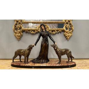 Chryselephantine Sculpture Art Deco Period Circa 1930 Limousin