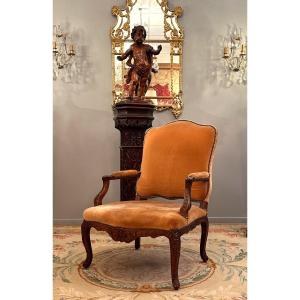 Regency Period Walnut Armchair Circa 1720