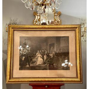 Matinee Engraving From Eighteenth Brumaire Engraving Jazet Schopin Period 19th Century