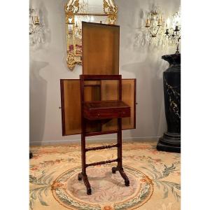 Billet Doux En Acajou Flammé d'Epoque Restauration Vers 1820