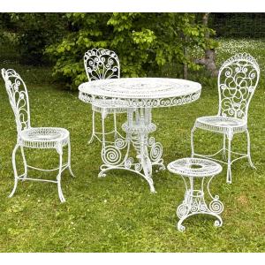 Art Nouveau Wrought Iron Garden Furniture (1890 - 1910)