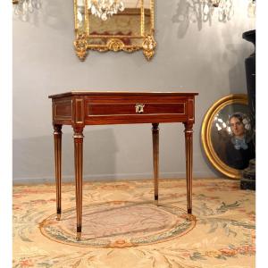 Nicolas Petit, Small Flat Desk Stamped Louis XVI Period, Circa 1780