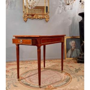 Jacques Birckle, Mahogany Writing Table, Louis XVI Period, Circa 1780