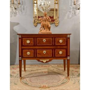 Louis XVI Period Marquetry Chest Of Drawers, Circa 1780