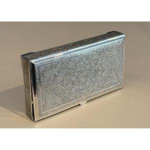 Iran, Chased Silver Box Set, Late 19th Century