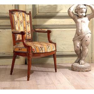 Louis XVI Period Cabriolet Armchair, Circa 1780