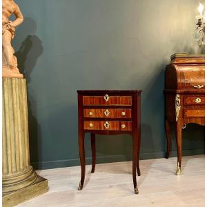 Louis XV Period Marquetry Chiffonniere Table