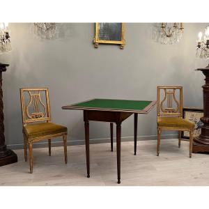 Louis XVI Mahogany Game Table Circa 1780