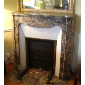 Fireplace In  Marble - Late XIX Ieme